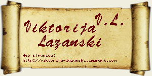 Viktorija Lazanski vizit kartica